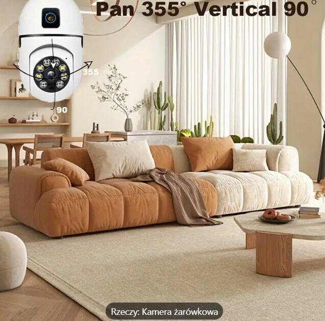 Kamera Bezpieczeństwa YIIYRY 360° Panoramiczna - 1080P HD