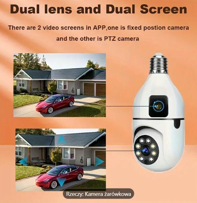 Kamera Bezpieczeństwa YIIYRY 360° Panoramiczna - 1080P HD