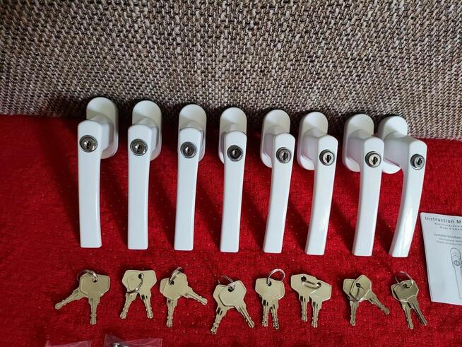 Klamka do Okien PCV drzwi balkonowych antywłamaniowa klucz