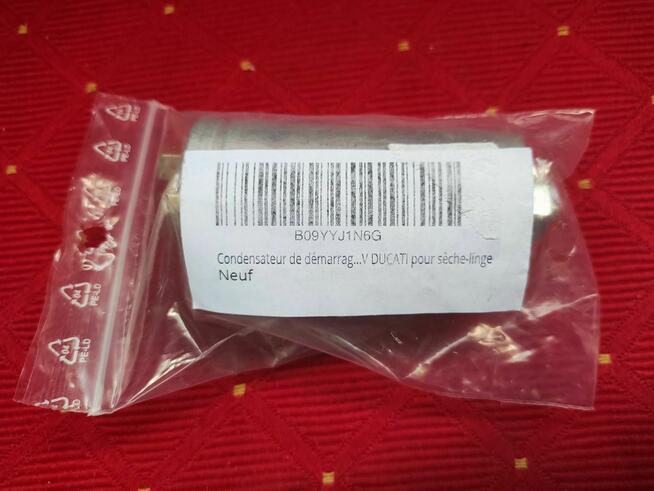 Kondensator rozruchowy do suszarki bębnowej Ducati Energia