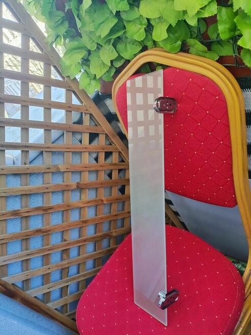 Półka szklana pod Lustro ze szkła mat łazienkowa do łazienki