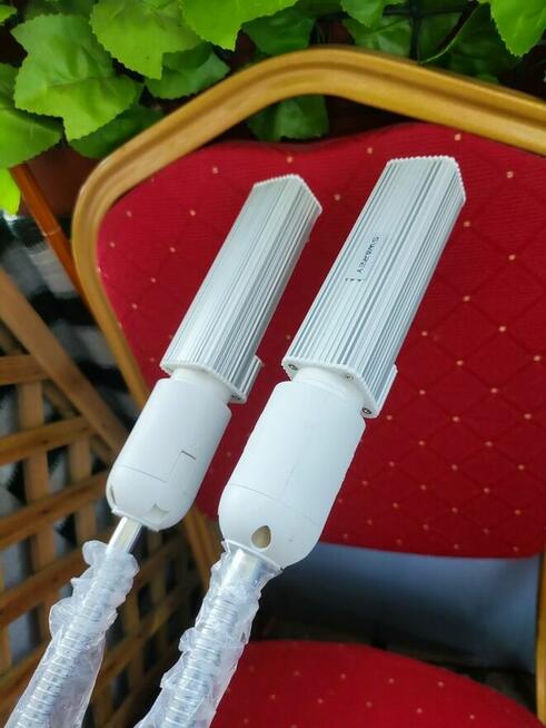 Lampa Biurkowa Lampka stołowa biała srebrna do stołu stolika