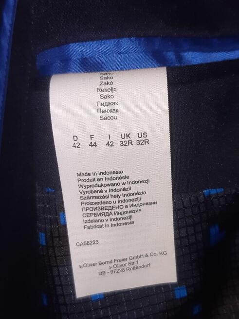 Marynarka granatowa na chłopca w wieku 6 do 10 lat