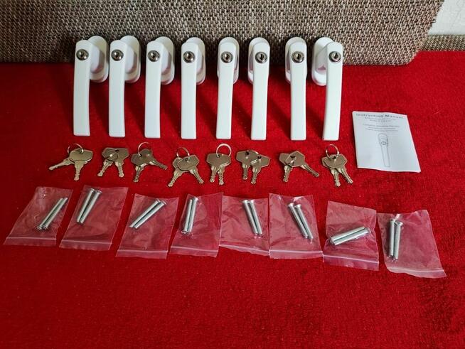 Klamka do Okien PCV drzwi balkonowych antywłamaniowa klucz