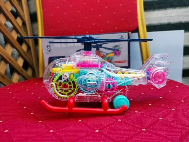 Świecący Helikopter Samolot interaktywna zabawka na baterie