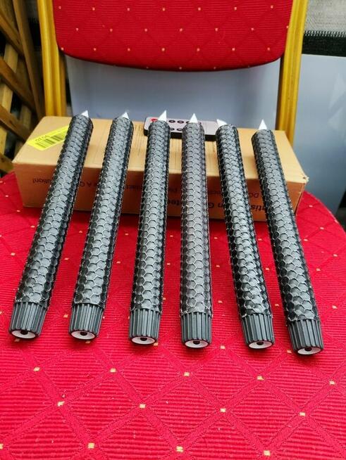 6 Świece czarne świeczki elektryczne LED świeczka na pilota