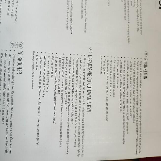 Ryżowar Parowar Elektryczny Garnek do gotowania ryżu warzyw