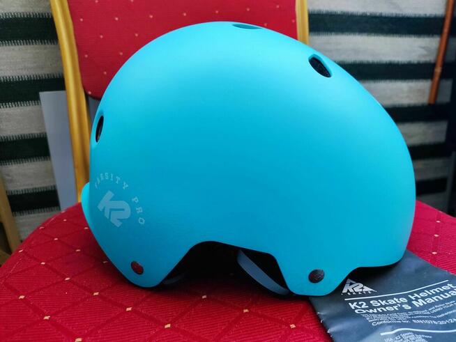 Kask Rowerowy na Rower Skuter Hulajnogę niebieski K2