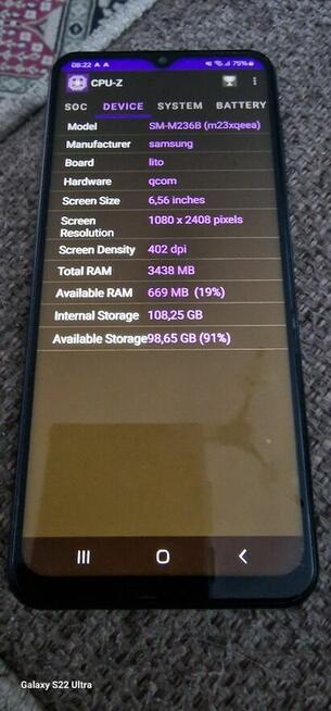 Smartfon Samsung Galaxy M23 5G 4/128GB 120Hz