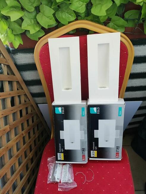 Oprawa wpuszczana TIBERIO EGLO Lampa Biała zewnętrzna na dom