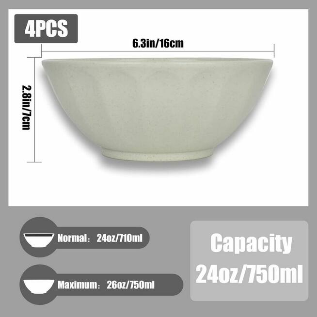 Miski na platki zbozowe nietłukące miseczki Miska kolorowa