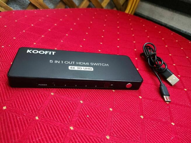 Przełącznik HDMI rozdzielacz UHD PS5 PS4 PS3 DVD Xbox switch