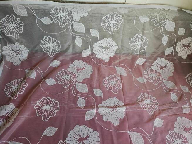 Firany Białe do pokoju kuchni wzory Białe do pokoju kuchni