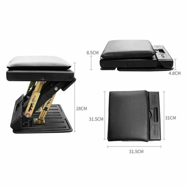 Podnóżek Regulowany Stołek Taboret Oparcie nóg biurka fotela