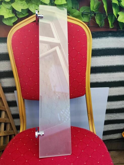 Półka szklana pod Lustro ze szkła mat łazienkowa do łazienki