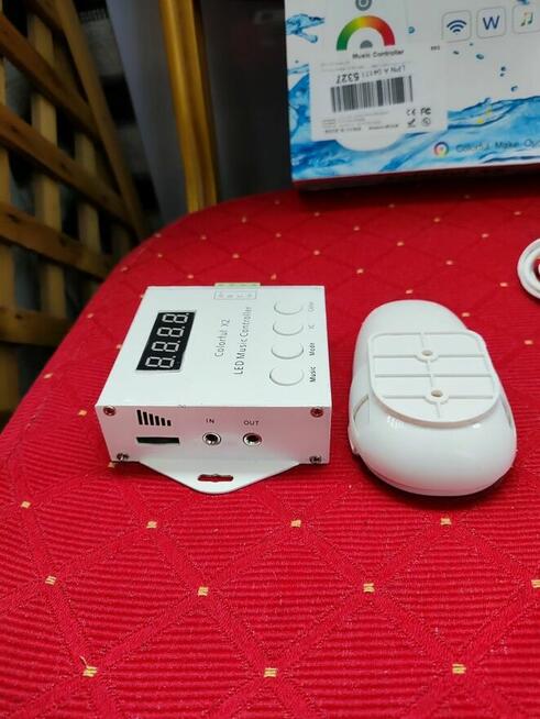 Sterownik Kontroler LED rytm muzyki WS2812B Colorful X2 RGB