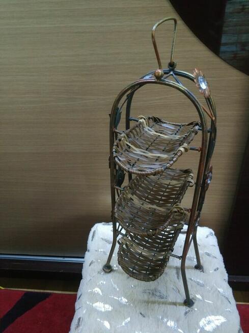 Półka wiklinowa szafka meble regał szafa na butelkpilota