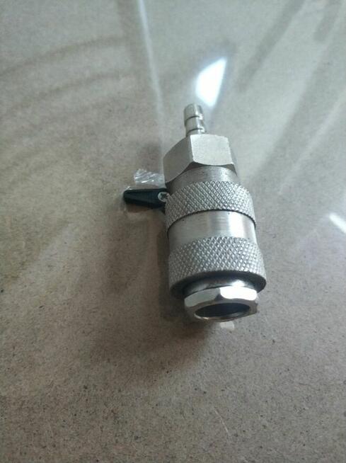 Złączka króciec na wąż końcówka srebrna