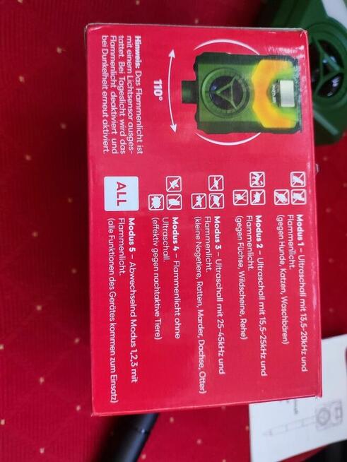 Odstraszacz Solarny na Ptaki Gołębie Kuny Psy Koty zwierząt