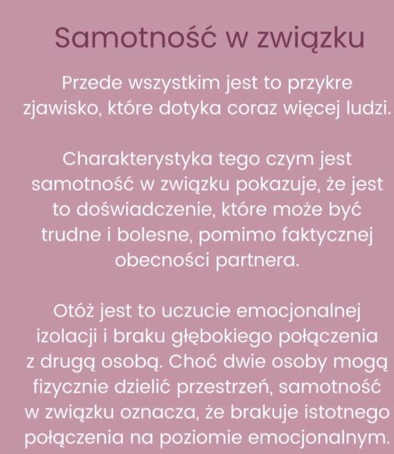 Samotność w związku -dyskretna znajomość