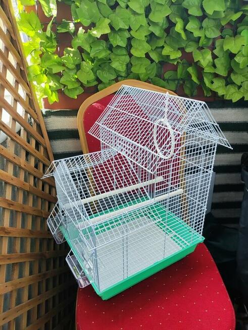 Klatka doPtaków Kanarka Zięby Metalowa Biała RelaxDays