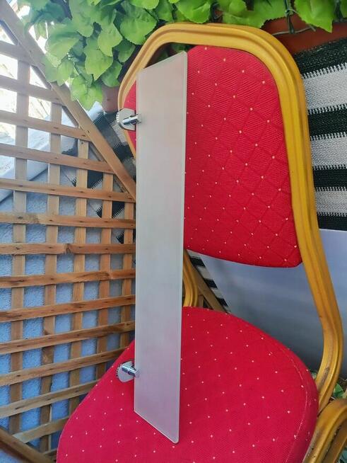 Półka szklana pod Lustro ze szkła mat łazienkowa do łazienki