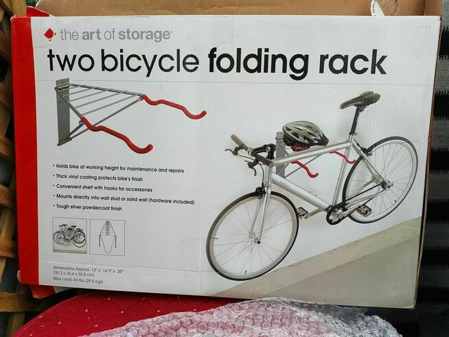 Wieszak na 2 rowery dwa stojak Uchwyt ścienny Rowerowy