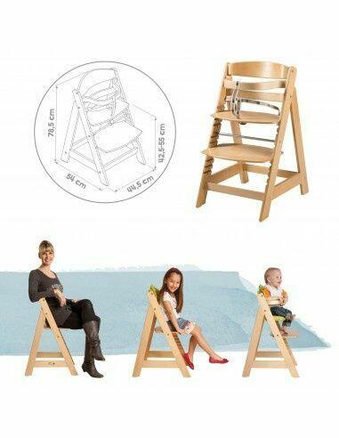 Krzesełko do karmienia fotelik dla Dziecka drewniane Roba