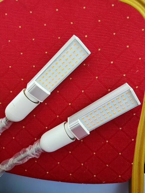 Lampa Biurkowa Lampka stołowa biała srebrna do stołu stolika