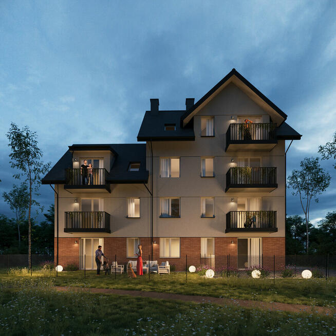 3-pokojowe w Centrum Kartuz z ogródkiem i własnym parkingiem