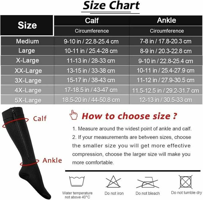 Skarpety Uciskowe Skarpetki Ailaka Podkolanówki rajstopy