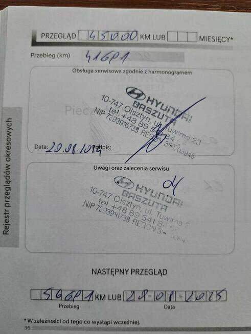 Hyundai i30 Auto jak nowe na gwarancji 2027