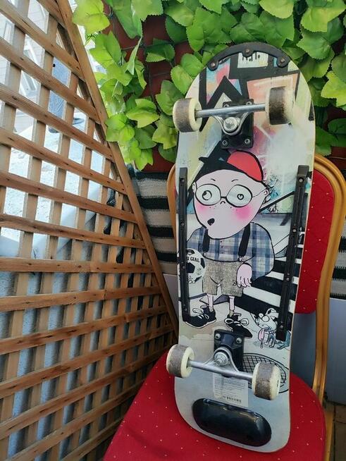 Deskorolka Deska FishSkateBoard Skate żółta