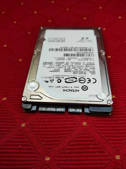 Dysk Twardy HDD 250 GB Hitachi SATA LaptopKomputer 2,5cala