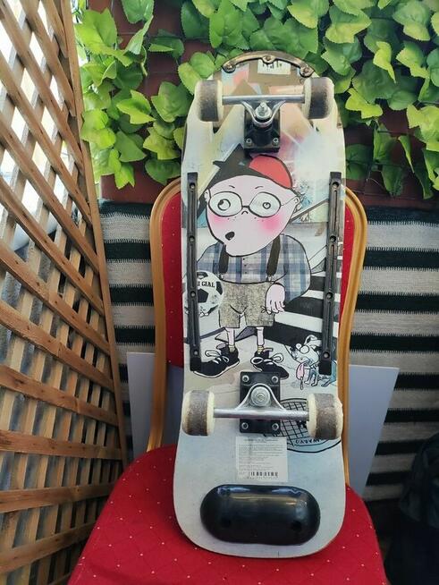 Deskorolka Deska FishSkateBoard Skate żółta