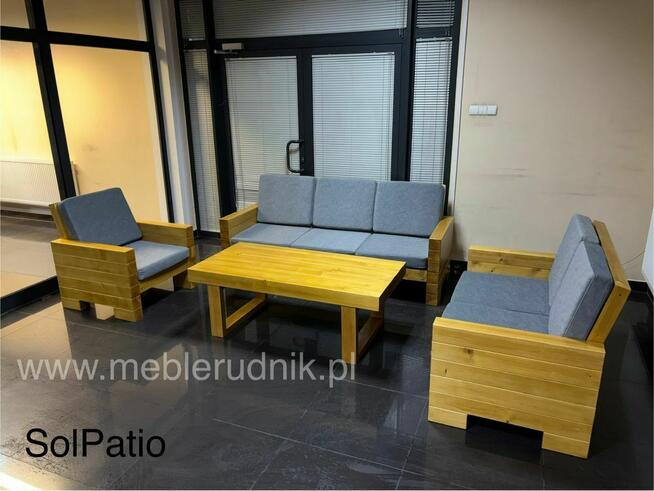 Meble tarasowe nowoczesne patio masywne