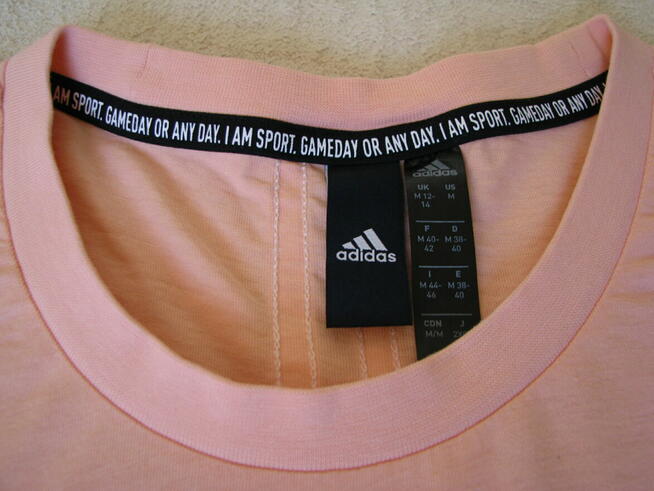 T-shirt, koszulka sportowa Adidas brzoskwiniowa rozm. M