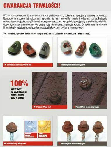 Farmery Wkręty Do Blachy Blachowkręty Opk. 250 Szt. 4,8X35 Mm