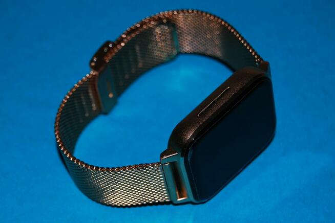 Smartwatch Ios Android Unisex + Metalowy Złoty Pasek