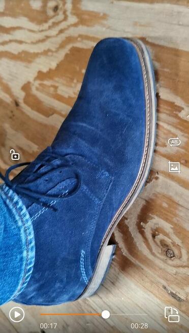 Eleganckie Buty firmowe Skóra Naturalna ZAMSZ Rozm.44 Ładne