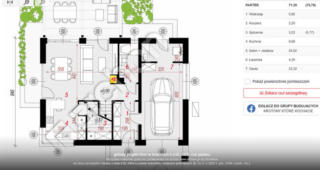 Działka z wylanym fundamentem w Lipinach!