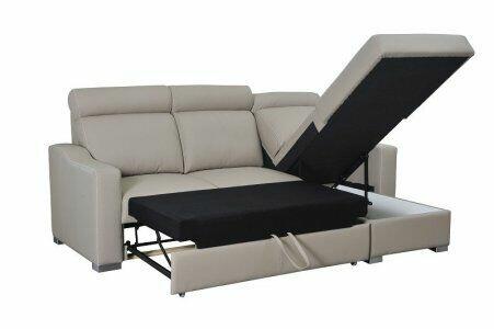 Narożnik MAXIM - niewielki i nowoczesny! Spanie + pojemnik