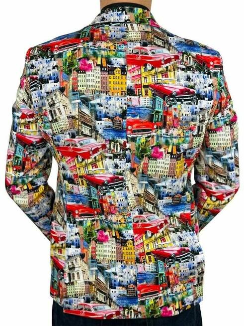 MARCO MILANO Marynarka męska M04 kolory Cuba, auta, miasto