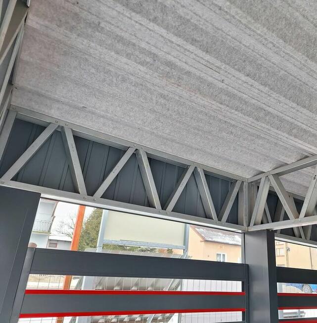 Blacha Trapezowa z opcją podklejenia Filcu ANTYSKROPLENIOWY