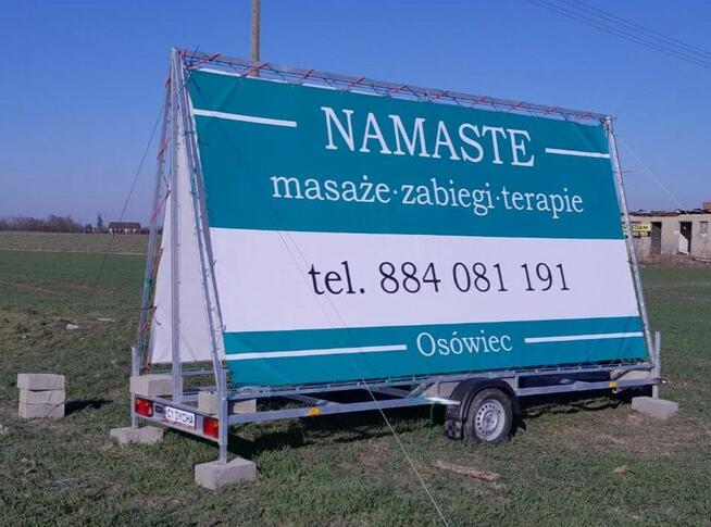 PrzyczepyZaDyche.pl, reklama, wynajem przyczep reklamowych