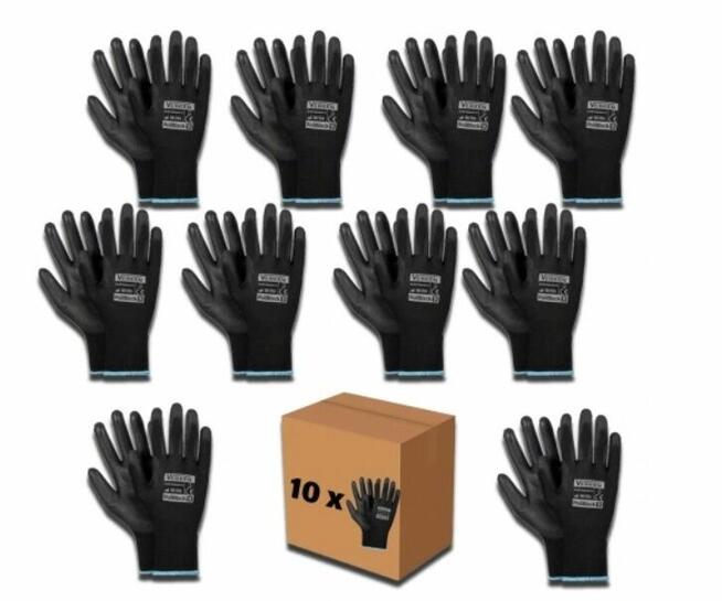 Rękawice Verken PoliBlack rozmiar 10-XL 10 par