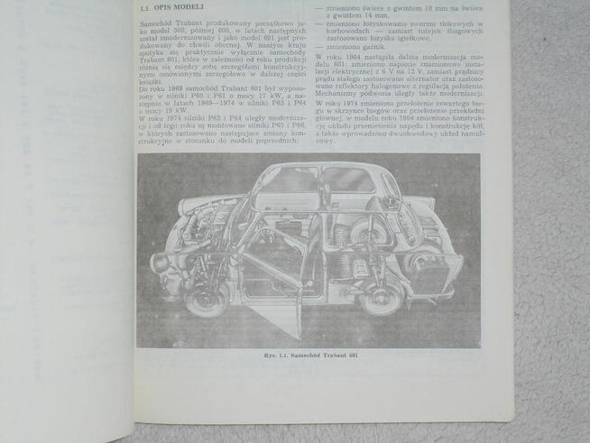 Książka Auto Naprawa Trabant 601 wyd. WKŁ