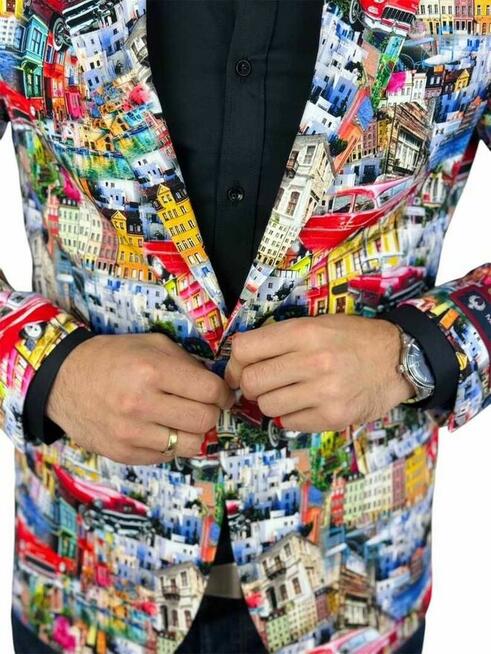 MARCO MILANO Marynarka męska M04 kolory Cuba, auta, miasto