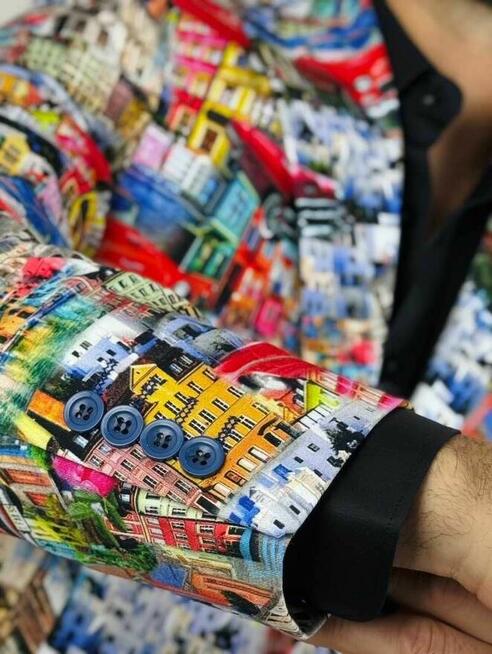 MARCO MILANO Marynarka męska M04 kolory Cuba, auta, miasto