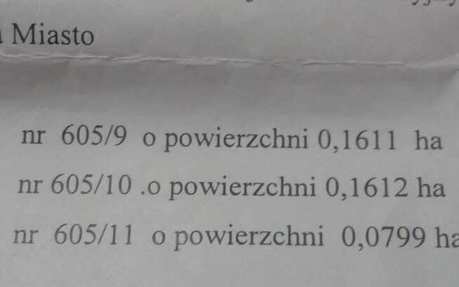 Działki budowlane 2x16a